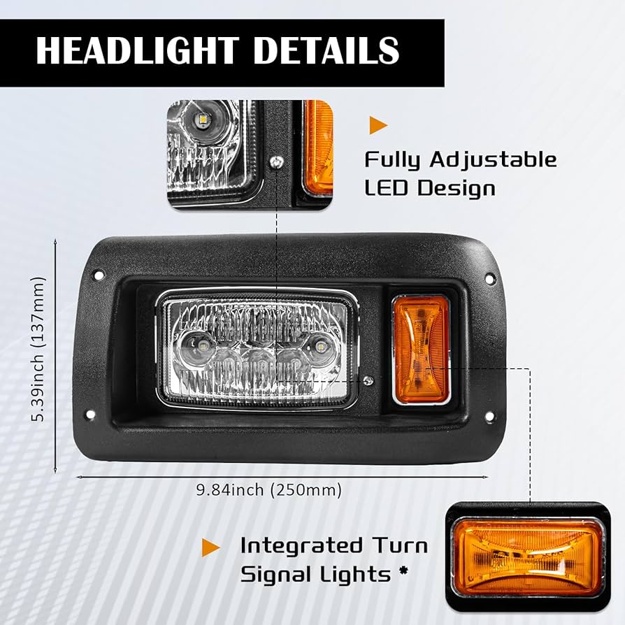 Amazon.com: VPAHub Club Car DS LED Street Legal Light kit